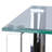 Schwenzer 43.25'' Glass Top Console Table