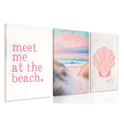 3 Piece Wrapped Canvas Print
