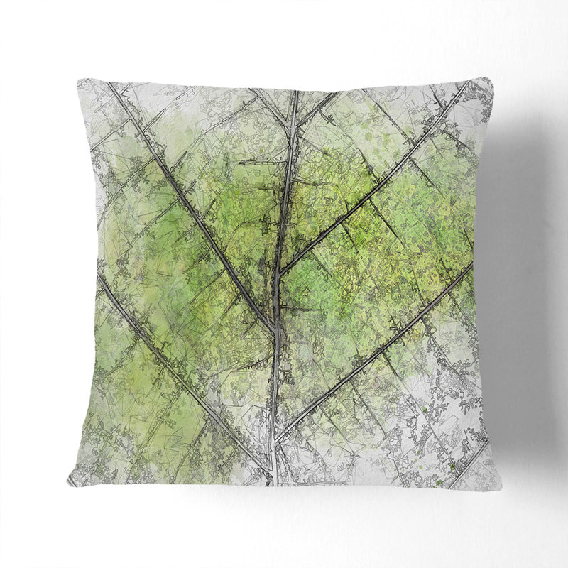 Floral Square Throw Cushion, 55cm H x 55cm W x 20cm D, Stone