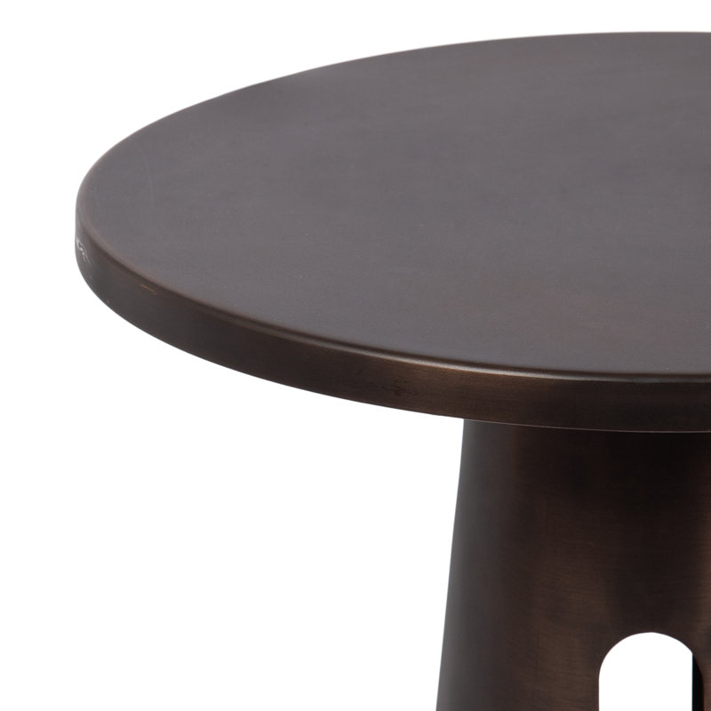Picard Sculptural Metal Round Side Table