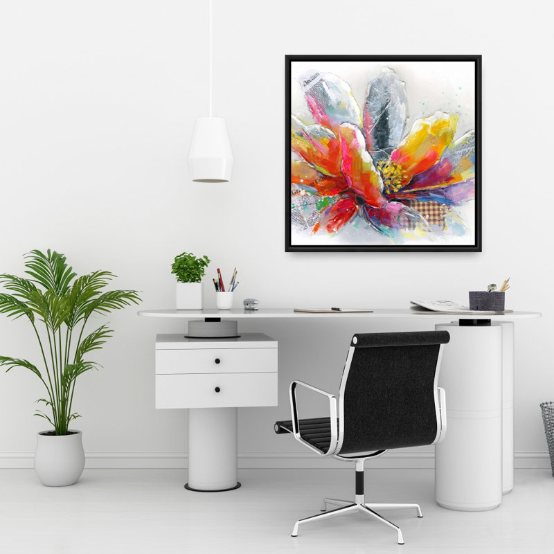 " Abstract Flower With Texture "