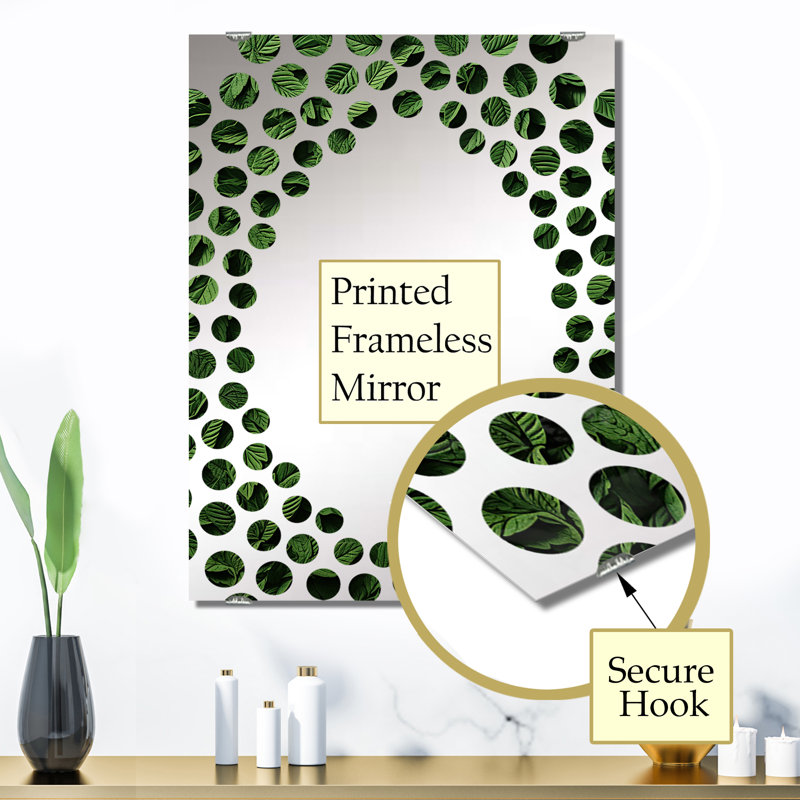 Miroir mural Rathburn - Herbes MIR134438, 32 po x 24 po