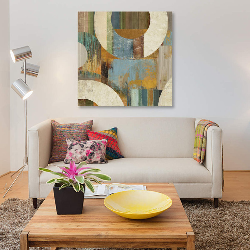 « division ii », impression sur toile, H 12 po x l 12 po x P 1,5 po, Toile tendue, Pas de tapis