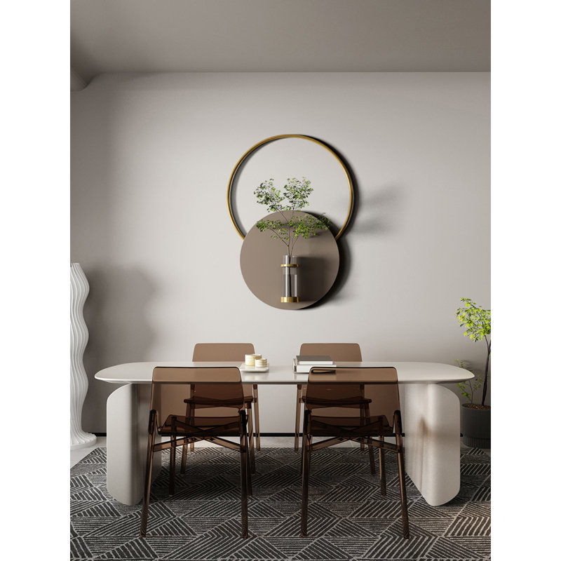 Murale italienne en fer italien minimaliste, H 27,56 po x l 19,69 po x P 1,18 po