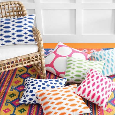 Outta Embroidered Outdoor Reversible Pillow Cover