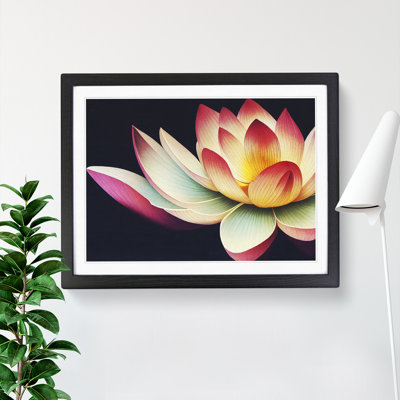 Bright Lotus Flower - Single Picture Frame Print