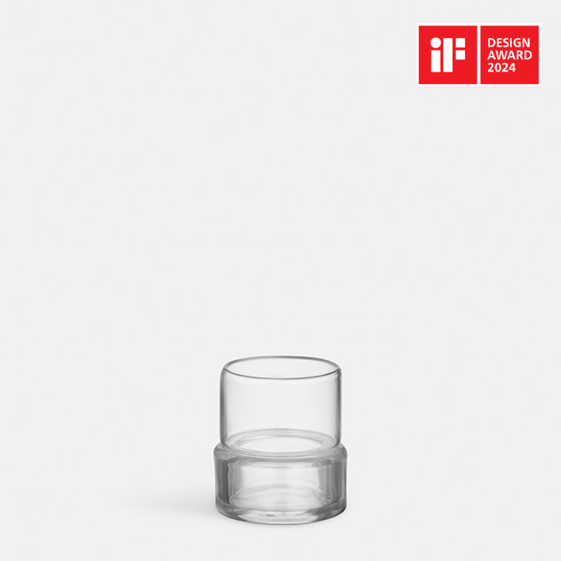 Tou Votive Candle Holder, 2.8" H x 2.6" W x 2.6" D