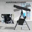 1-Seat Patio Swing Chair with Adjustable Canopy and Cushions-441482877