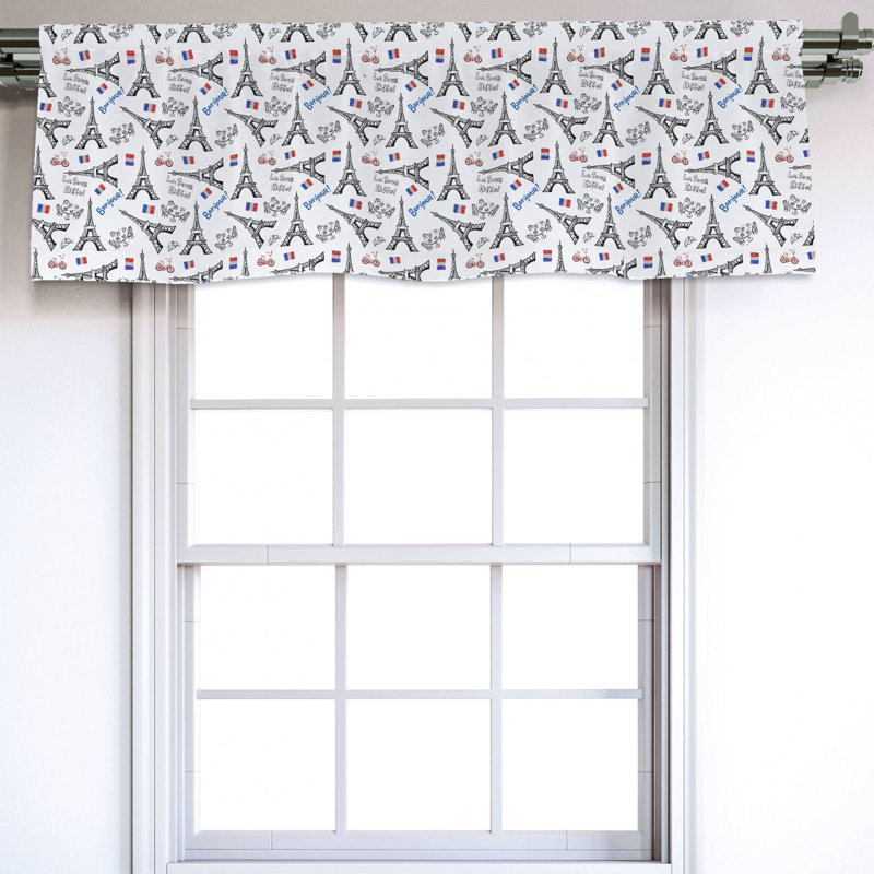 Sateen Ruffled Window Valance