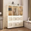 Garde-robe portative extensible avec portes magnétiques, cubes multiples, tringle et cintres pour un rangement efficace des vêtements