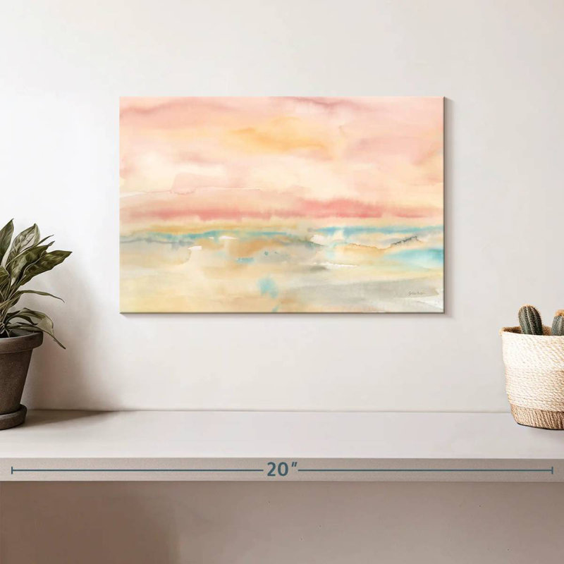 Avery Blush Seascape, 8" H x 12" W