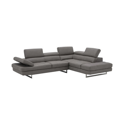 Hugo 114" Wide Genuine Leather Sectional