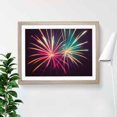 Mesmerising Fireworks - Single Picture Frame Print