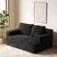Fauteuil inclinable rembourré en velours côtelé avec poignée de commande et assise profonde pour un confort optimal dans le salon ou la chambre.