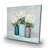 Hydrangea flowers in vases - 32"x32" art on canvas