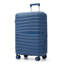 Ensemble de valises rigides 3 pièces de qualité supérieure avec serrure TSA - Collection de valises pivotantes en ABS bleu (20, 24, 28 pouces)