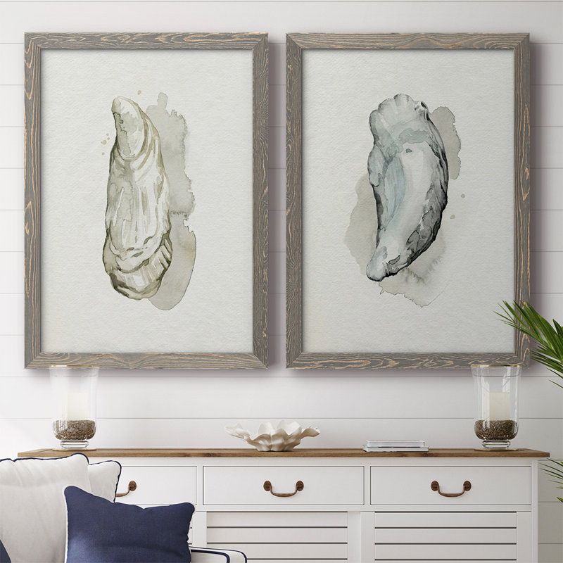 Toile encadrée «Oysters On The Bay» I-Premium - prête à être accrochée