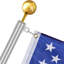 Mât télescopique pour mât de drapeau américain-698186547-698186546
