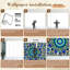 Papier peint adhésif auto-adhésif moderne pour la chambre à coucher L 144 po x l 100 po Peel and Stick-955025716