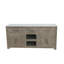 Double Rectangle Sink Vanity White Pigment 72"