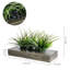 Faux plantes artificielles en boîte en bois