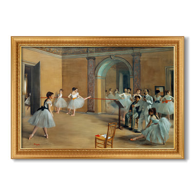 «The Dance Foyer at the Opera», rue Le Peletier, 1872 - Edgar Degas - Toile sur mesure