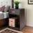 Cannady Brown Finish 1-Drawer & 1-Shelf Accent Nightstand, 23.51" H X 15.61" W X 11.54" D-1496666523