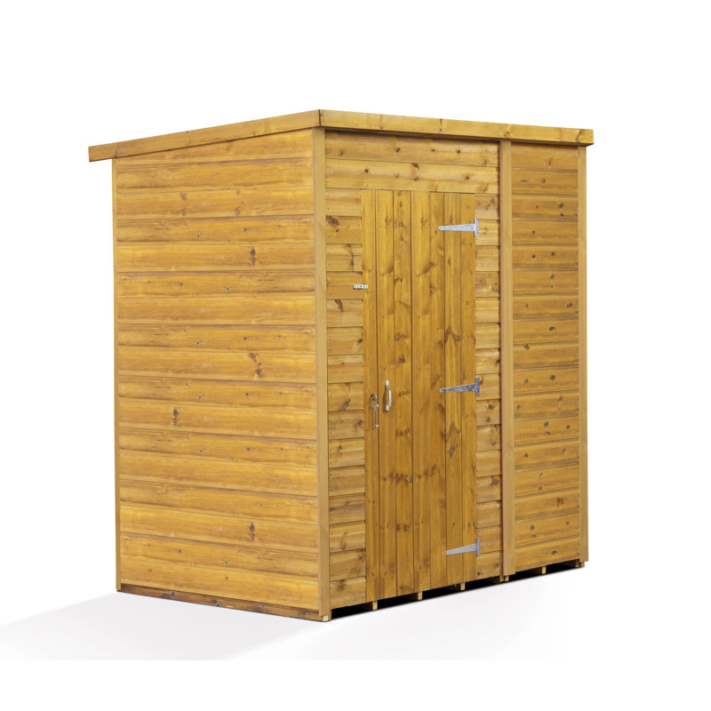 Modular Pent Garden Shed No Windows, 4ft. x 6ft.