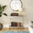 33-Inch Wide Rectangular Bar Cart With Satin Nickel Finish And Clear Glass Shelves, Durable Steel Frame With 40 Lbs Capacity