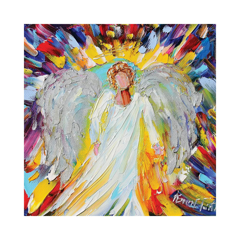 Grandma Angel by Karen Tarlton - Wrapped Canvas Painting, 45.72 cm H x 45.72 cm W x 3.175 cm D