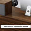 Bureau de réception en L avec tiroirs verrouillables et tablettes de rangement, bureau d'ordinateur multifonctionnel-650678697-650678696