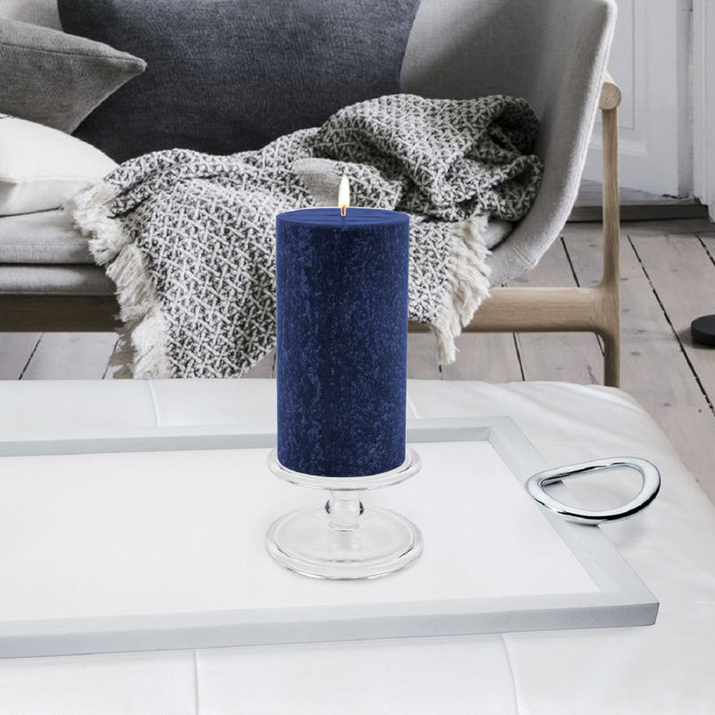 Bougie colonne non parfumée Timberline, Abysse, H 6 po x l 3 po x P 3 po