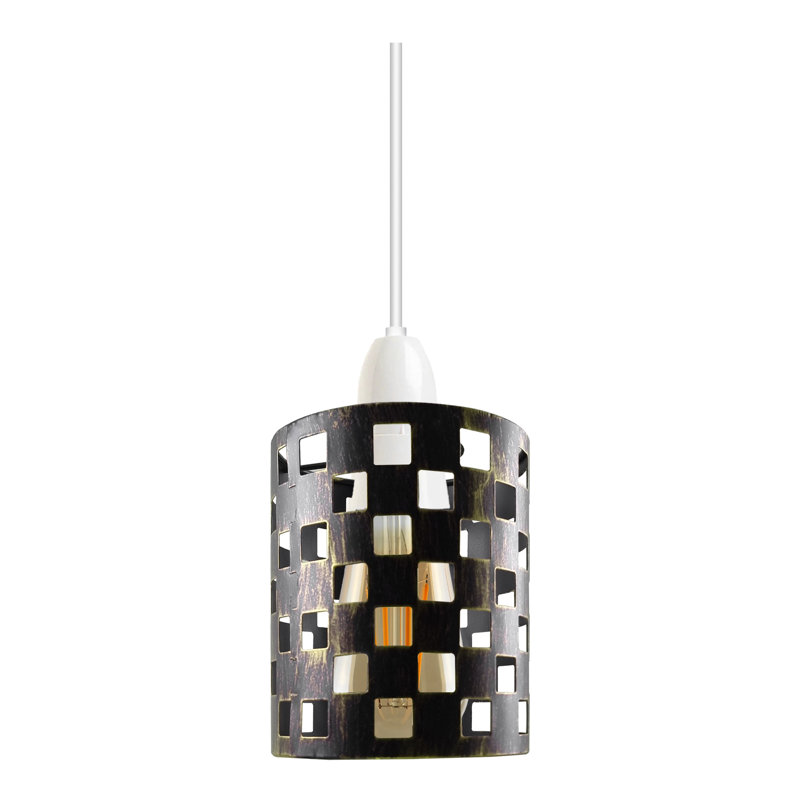 13.5cm H Metal Drum Lamp Shade ( Uno ), Brushed Brass