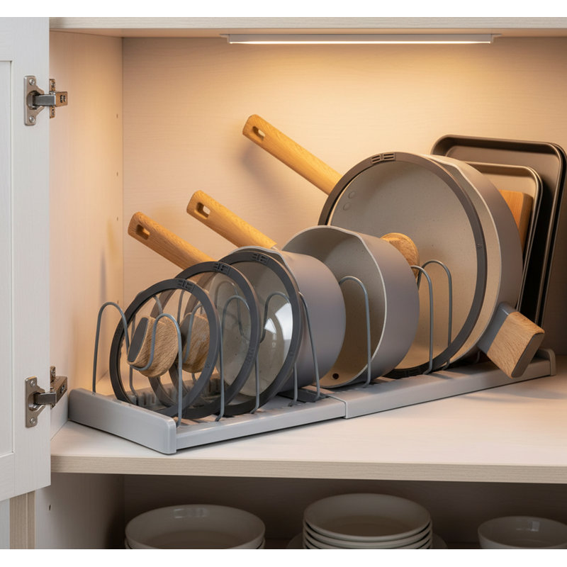 Metal Rectangle Free Standing Pot Rack