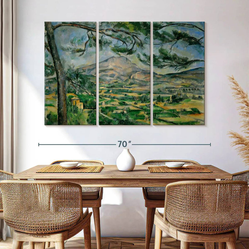 Alvord Montagne Sainte-Victoire avec grand pin, H 42 po x l 65 po