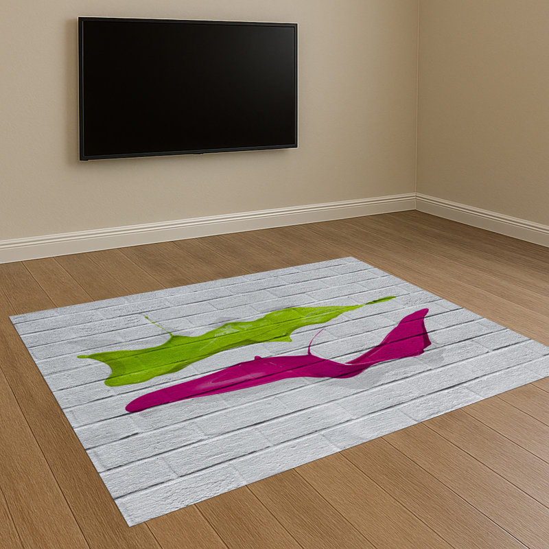 Brick Area Rug, Runner 70 x 140 cm