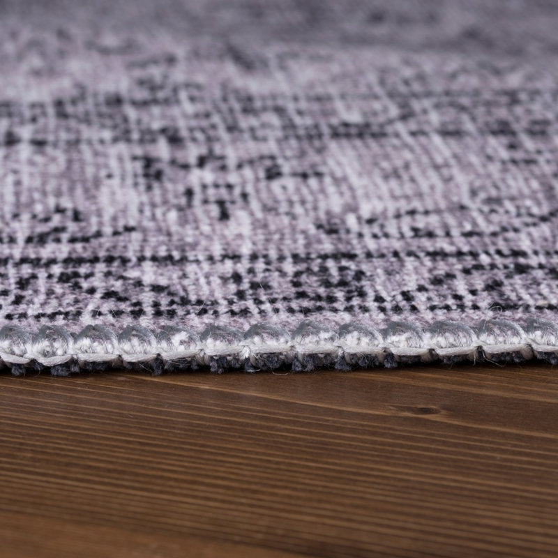 Luxueux tapis lavable à la machine, 100% polyester, 7,5 x 10,8 pieds | Hauteur des poils: 0,2 po, 1850 g / m² | Dessus en polyester recyclé, facile d'entretien, parfait pour le salon et la chambre à coucher, conception douce et durable