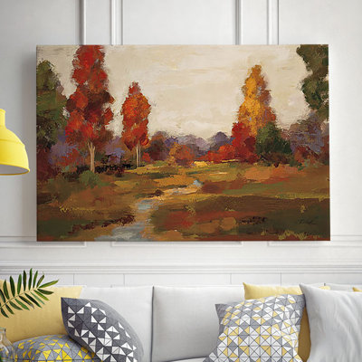 « automne creek », reproduction de peinture à l’acrylique sur toile