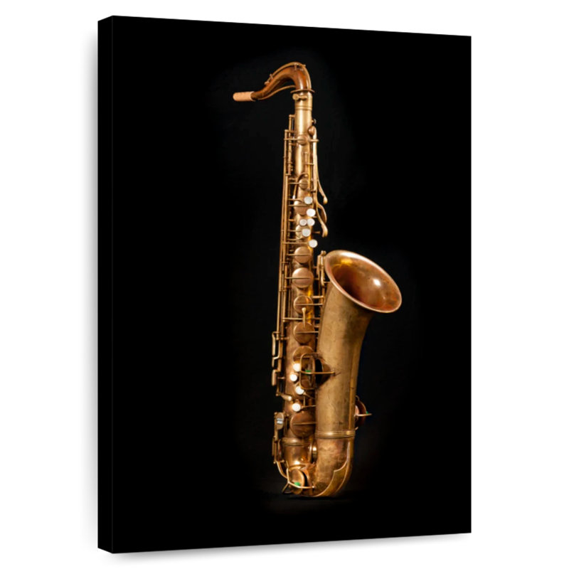 Saxophone laiton Abarca, H 24 po x l 16 po