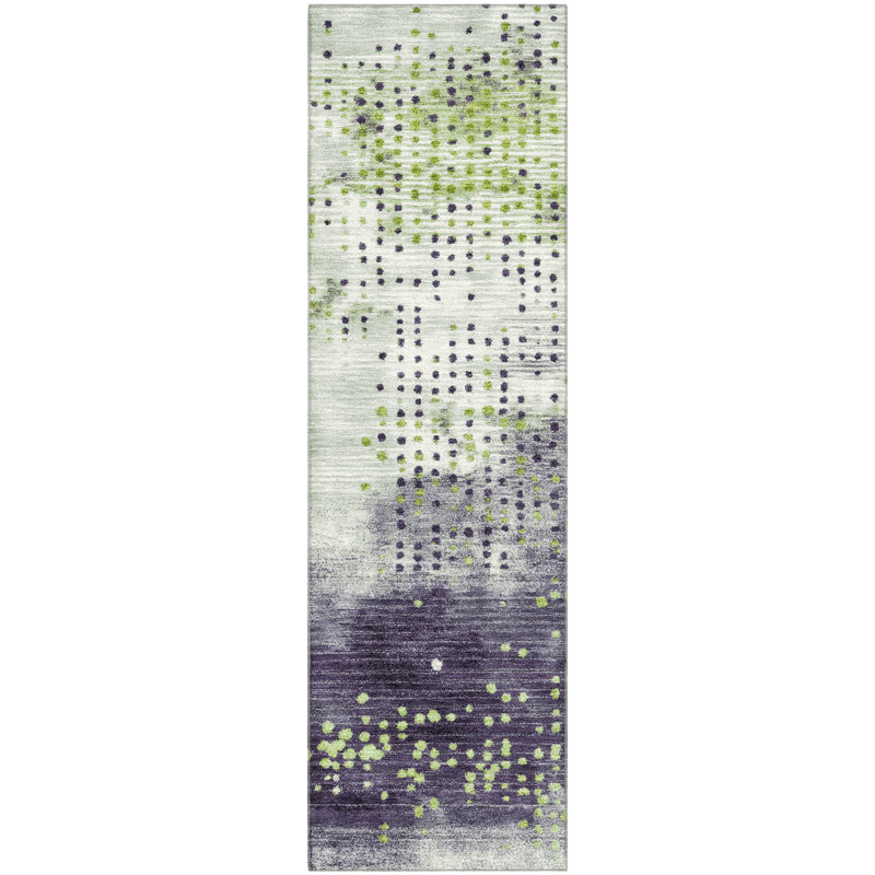 Premium Machine Washable Mouton Geometric Rug, Runner 2'3" x 7'6"