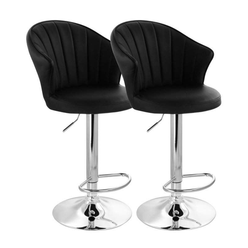 Tabouret de bar Jaretsy, Noir