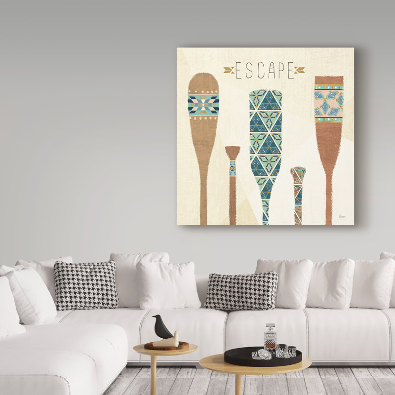 « extérieur geo vi », art sur toile, H 14 po x l 14 po x P 2 po