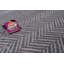 Tapis crème à chevrons confortable et minimaliste Segars-981668390