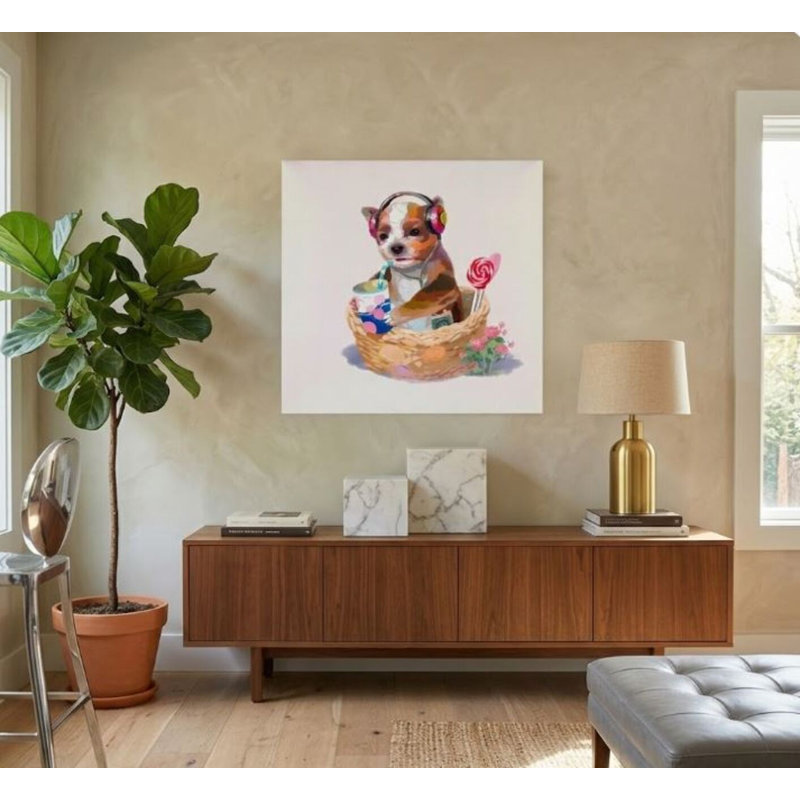 «Music Dog», peinture murale