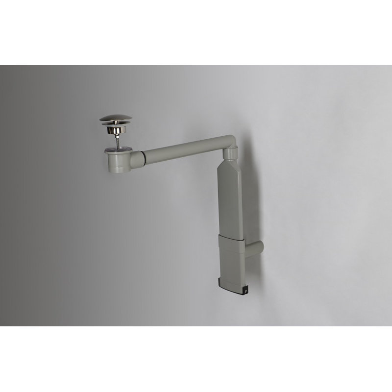 Space Saving Sifon Incl Plug Stainless Steel Brushed