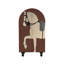 Armoire arquée avec tablettes et portes