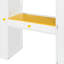 Lit mezzanine double avec escalier de rangement-254813003