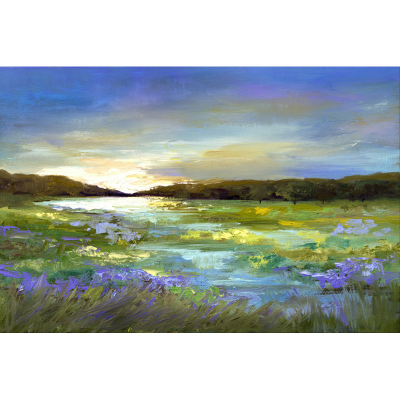 Radiant Evening 1 Piece Wrapped Canvas Painting, 61cm H x 91cm W x 3.8cm D