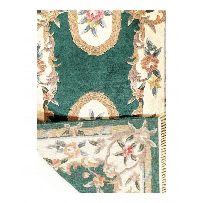 Silk Oriental Area Rug in Green