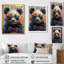 Illusion de portrait de panda rouge et noir - Panda-1331578244-1331578254
